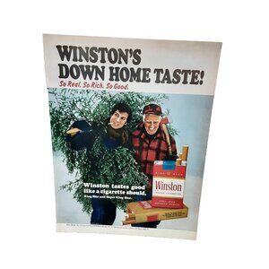 1971 Winston Cigarettes Down Home Taste Original vintage 70s